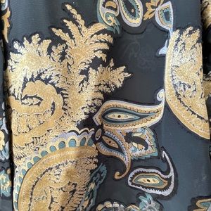 La Layette 148 silk blouse - gold, white and grey - evening wear